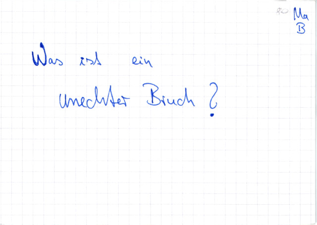 Unechter Bruch
