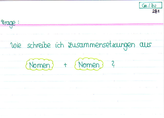 Wie schreibe ich Zusammensetzungen aus Nomen und Nomen?