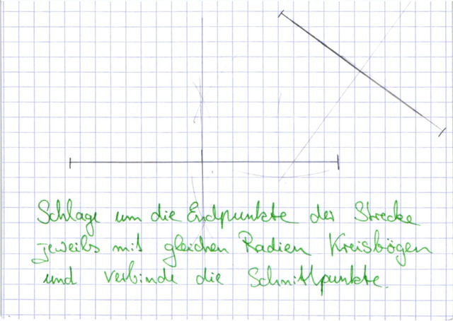 Mittelsenkrechte konstruieren
