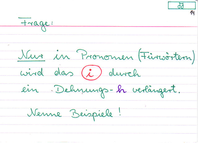 Dehnungs-h beim "i"