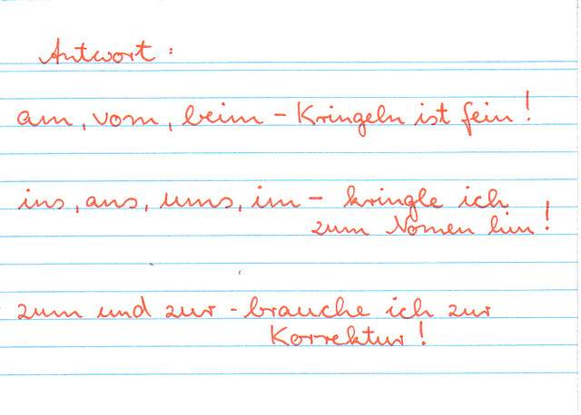 Wie lautet der Reim zu den versteckten Artikeln?