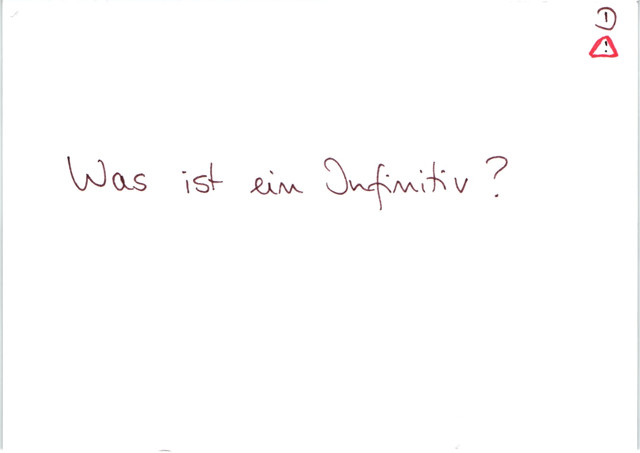 Was ist ein Infinitiv?