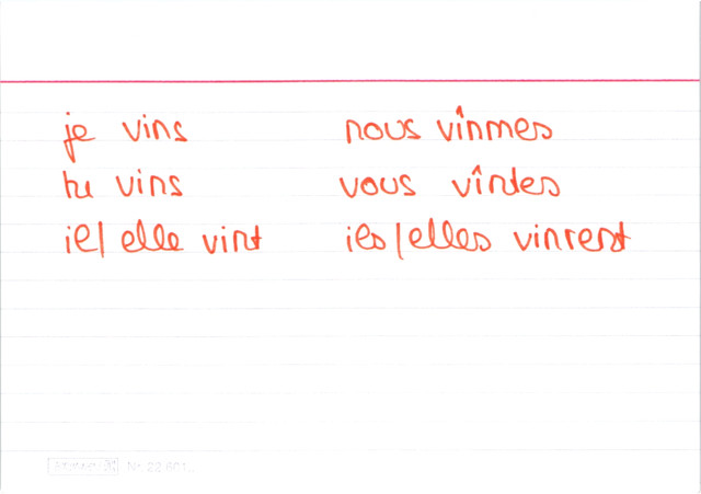 Beispiel venir