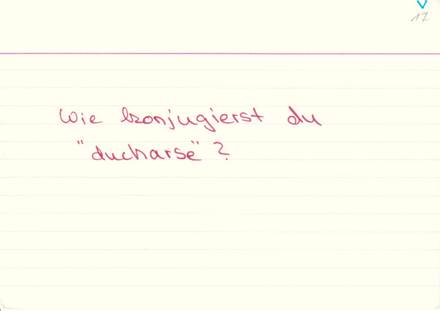 Wie konjugierst du "ducharse"?