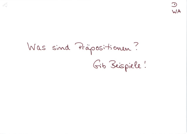 Was sind Präpositionen?