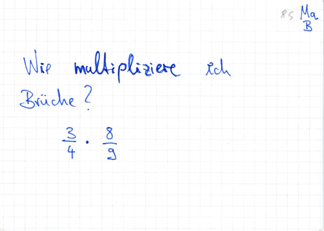 Brüche multiplizieren
