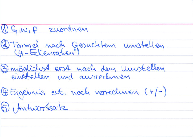 Wie löse ich eine Prozentaufgabe?