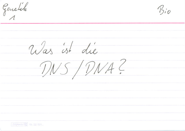 Was ist die DNS / DNA ?