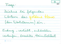 Wortstamm einzeichnen