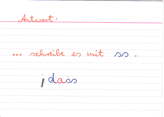Wenn du ein "das" findest, das du nicht klringeln kannst, dann...