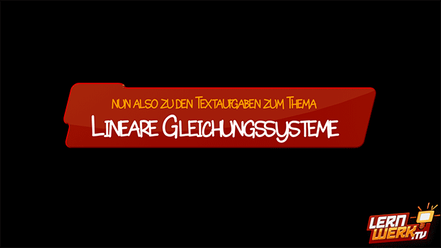 MSA 18 lineare Gleichungssysteme - Textaufgaben