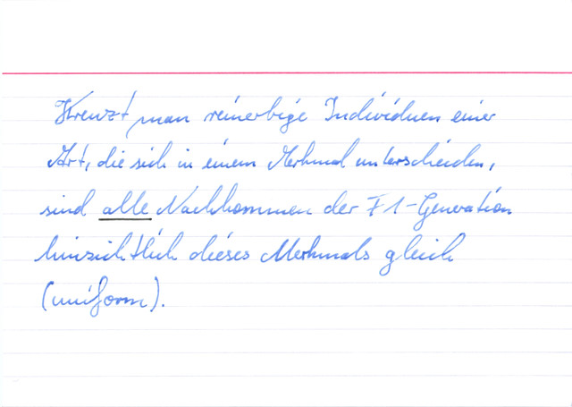 Die Uniformitätsregel