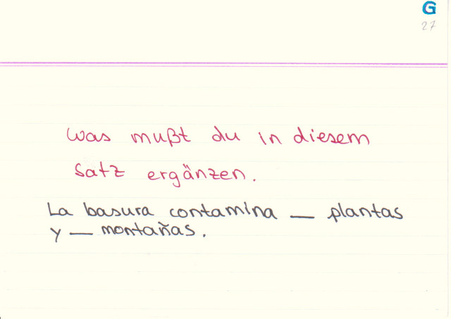 Was musst du in diesem Text ergänzen?