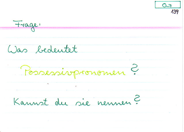 Was bedeutet Possessivpronomen?