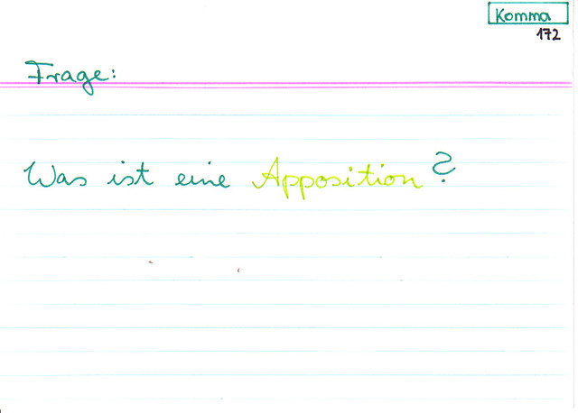 Was ist eine Apposition?
