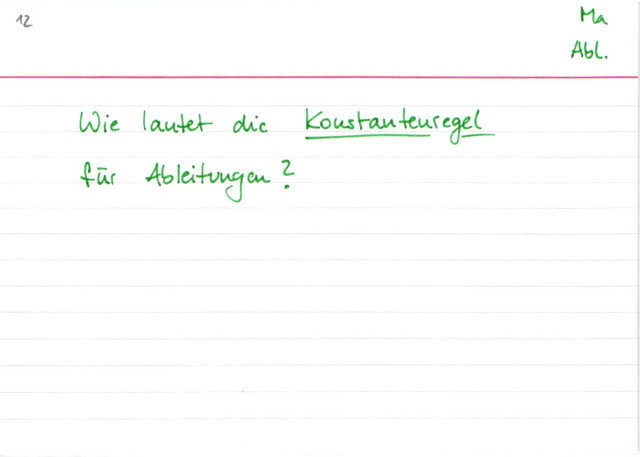 Konstantenregel