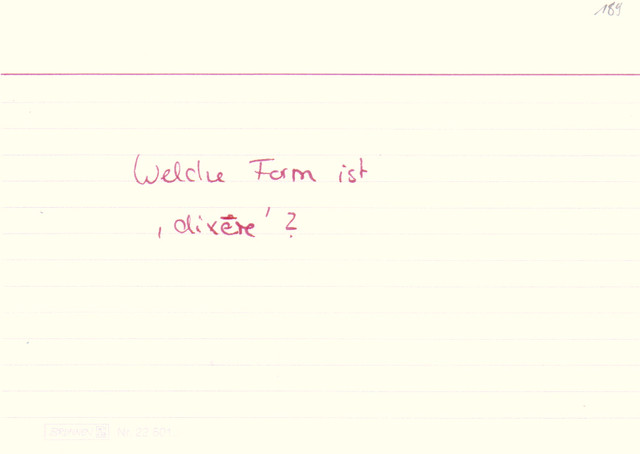 Welche Form ist "dixere"?