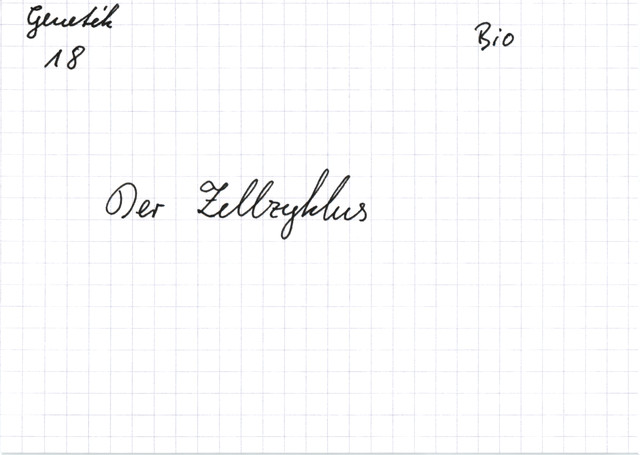Der Zellzyklus