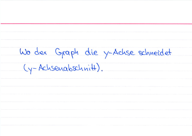 Was verrät uns das absolute Glied jeder Funktion?