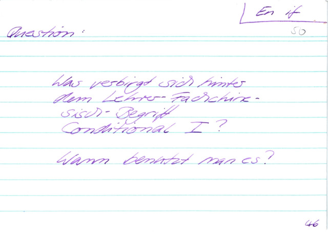 Definition Conditional I