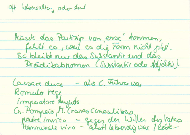 Was ist ein nominaler Ablativus Absolutus?