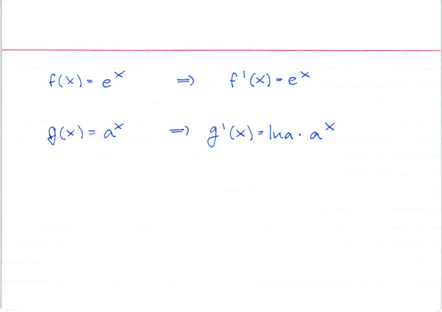 Exponentialfunktionen ableiten