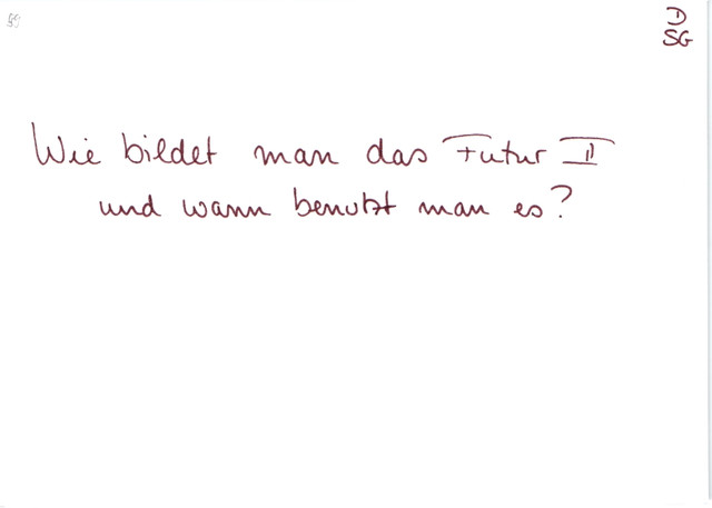 Bildung des Futur II