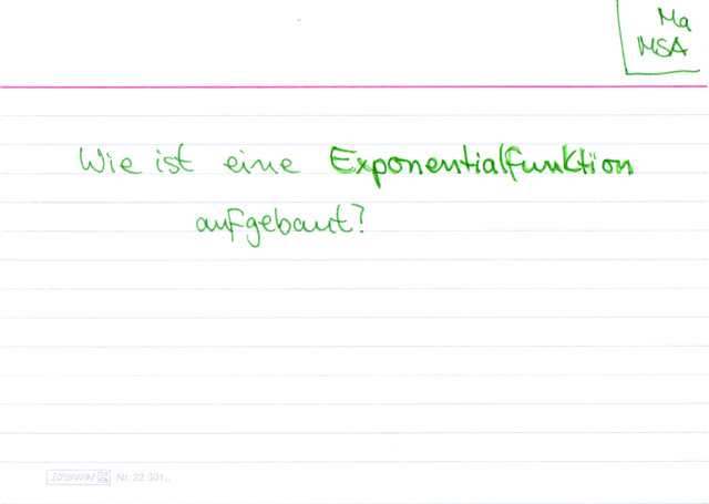 Wie ist eine Exponentialfunktion aufgebaut?
