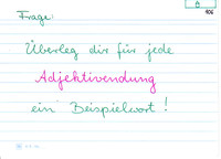 Beispiel zu Adjektivendungen
