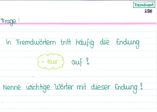 Fremdwortendung -eur