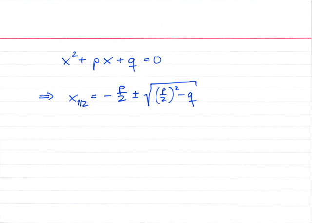 p-q-Formel