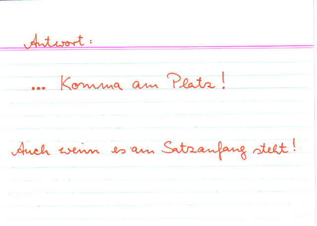 Beende den Satz!