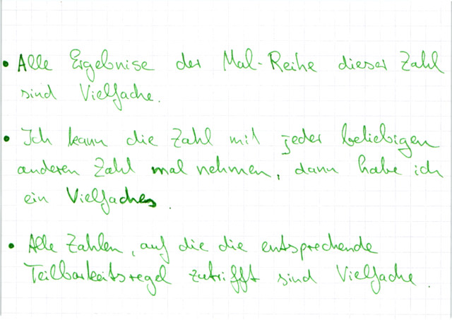 Vielfache einer Zahl "finden"