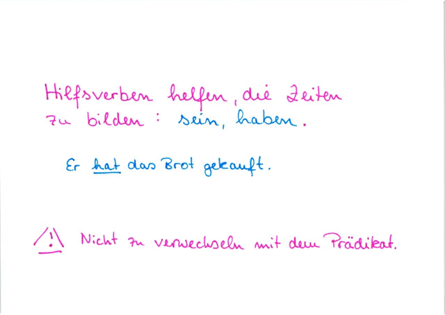 Was sind Hilfsverben?