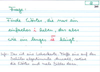 Finde Wörter, die nur ein einfaches i haben, das aber wie ein langes ie klingt!