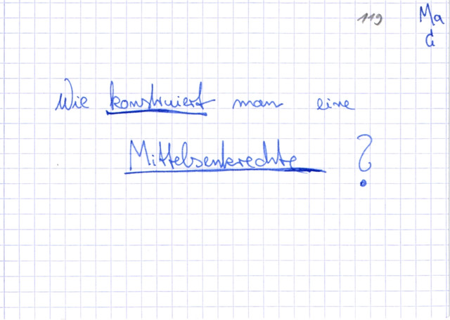 Mittelsenkrechte konstruieren