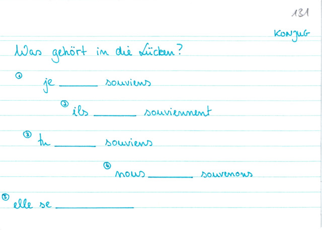 Übung reflexive Verben
