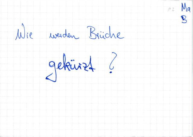 Brüche kürzen