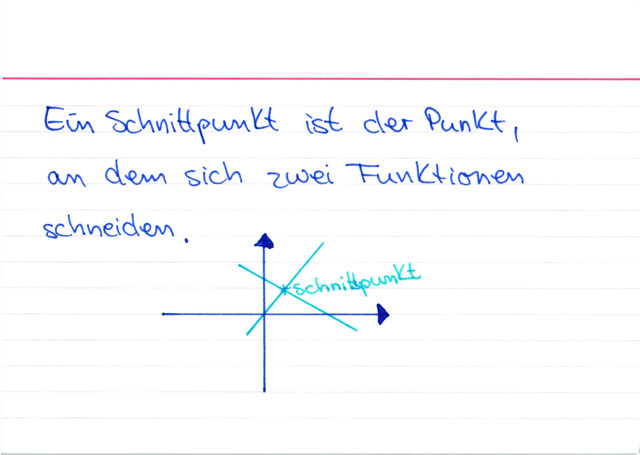 Was ist ein Schnittpunkt?