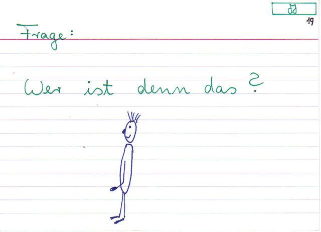 Blaue Buchstaben