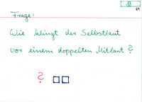 Selbstlaut vor doppeltem Mitlaut