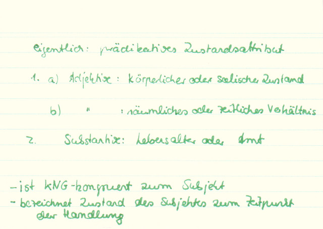 Was ist ein Prädikativum?