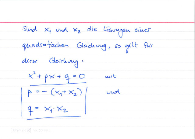 Satz des Vieta