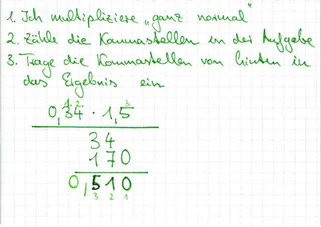 Dezimalbrüche multiplizieren