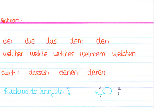 Nenne die Relativpronomen!