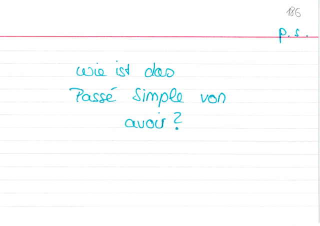 Beispiel avoir