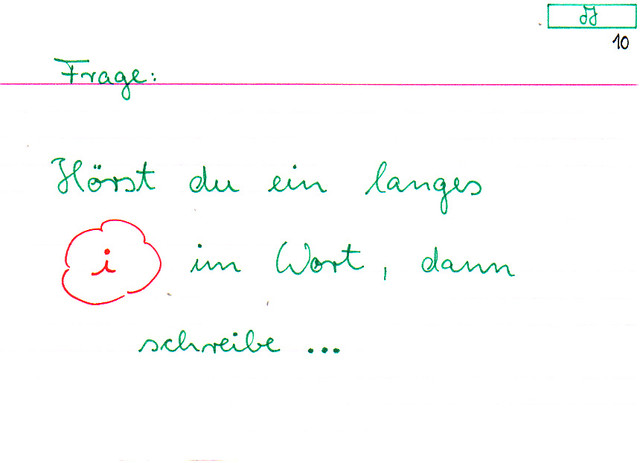 Das lange "i" im Wort