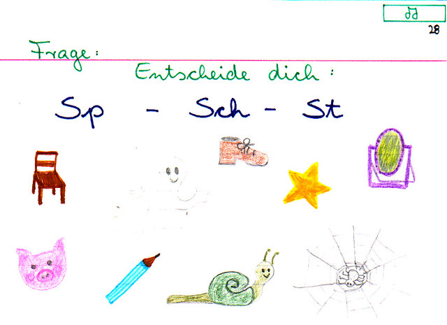 Blaue Freundschaften -sp/-sch