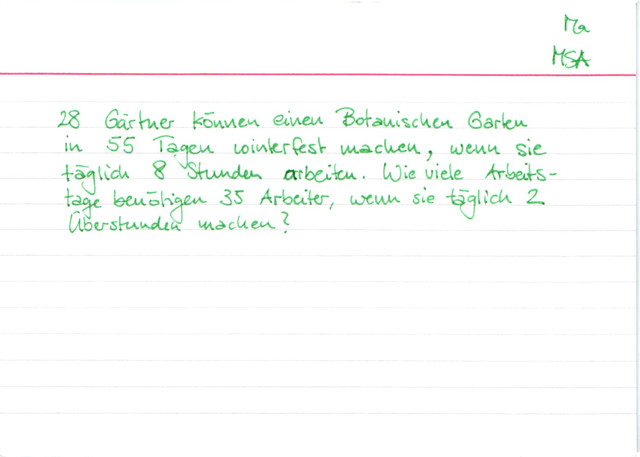 Übung: Textaufgabe zur Proportionalen Zuordnung - Gärtner