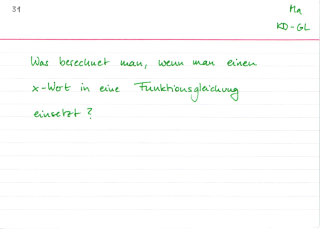 Rechnen mit Funktionsgleichungen